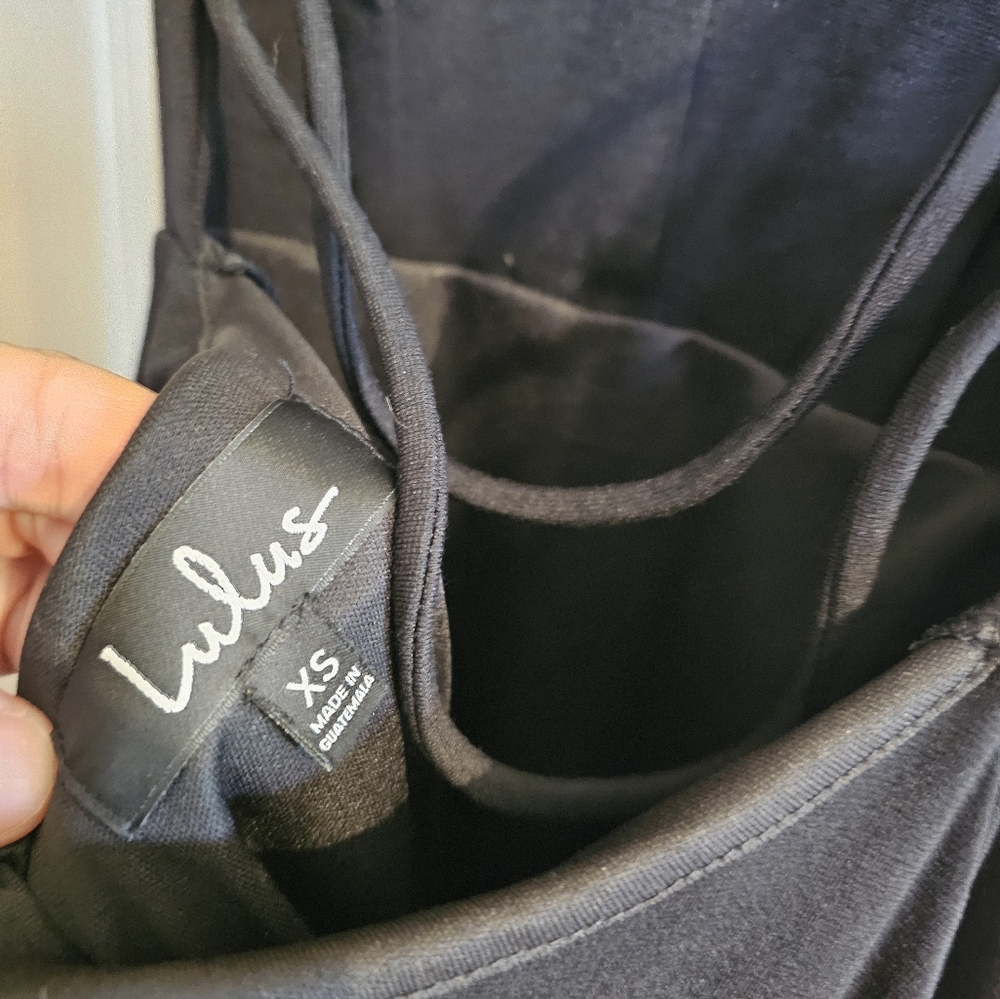 Lulus Xs Black Spaghetti Strap Dress 😍😍 - Picture 4 of 5
